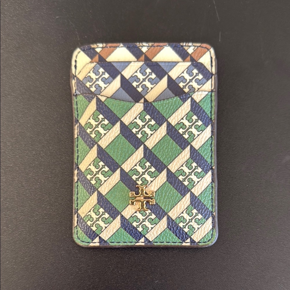 Tory Burch Multicolor Geometric Card Holder